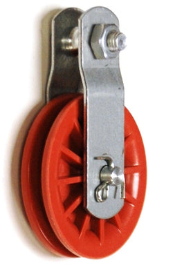 2 1/2" Red Nylon Composite Pulley