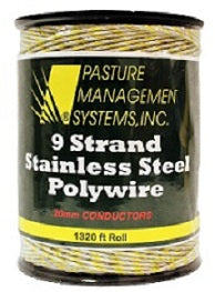 1320' 9 Strand Max Voltage Polywire | Farm Systems